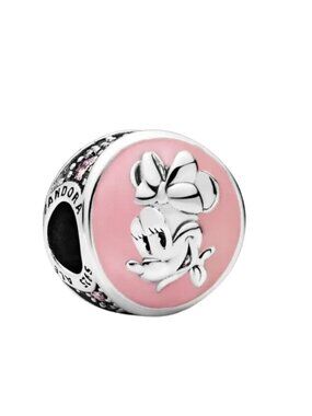 New Pandora Vintage Pink Minnie Mouse Charm